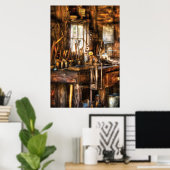 Handyman - Messyワークベンチ ポスター (ホームオフィス)