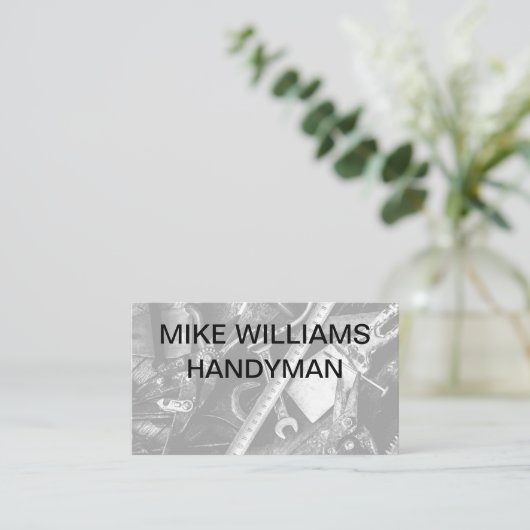 Handyman New Business Card 名刺 (スタンド正面)