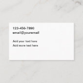 Handyman New Business Card 名刺 (裏面)