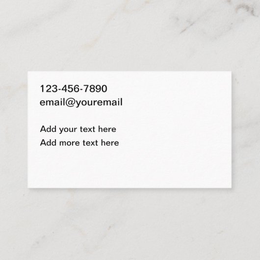 Handyman New Business Card 名刺 (裏面)