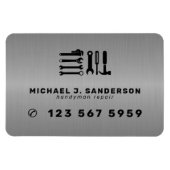 Handyman professional repair services metal マグネット (横)