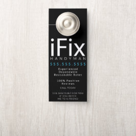 Handyman Repair Business Fixカスタマイズ可能モダン ドアノブサイン