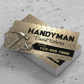 Handyman Repair & Maintenance Service Modern Gold 名刺