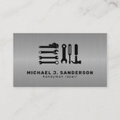 Handyman repair maintenance service steel metal 名刺 (正面)