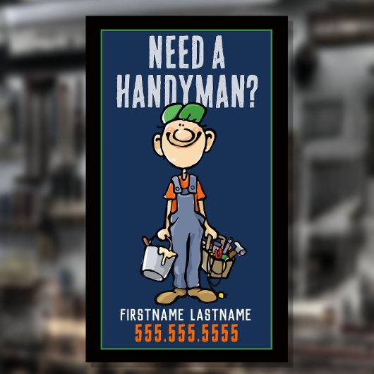 Handyman Repairman Odd Jobs Promotion 名刺
