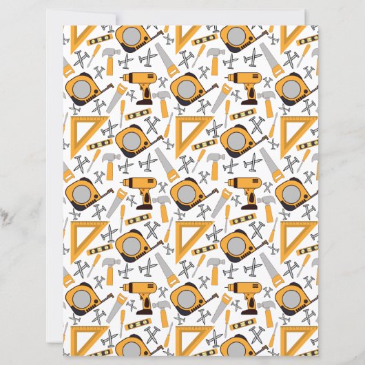 Handyman Scrapbook Paper in Yellow (裏面)