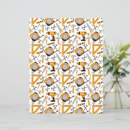 Handyman Scrapbook Paper in Yellow (スタンド正面)