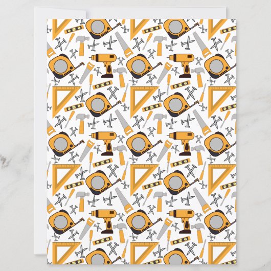 Handyman Scrapbook Paper in Yellow (正面)