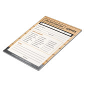 Handyman Service Call Home Repair Form ノートパッド (アングル)