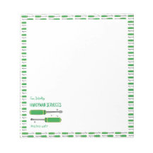 Handyman Servicesビジネスパーソナライズされたメモ帳