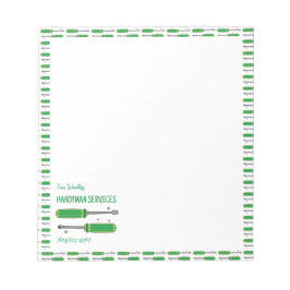 Handyman Servicesビジネスパーソナライズされたメモ帳 ノートパッド