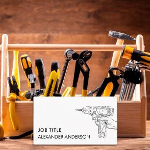 Handyman Servicesミニマルツールの保守 名刺