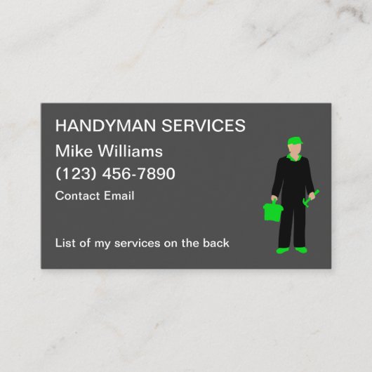 Handyman Services名刺リスト 名刺 (正面)