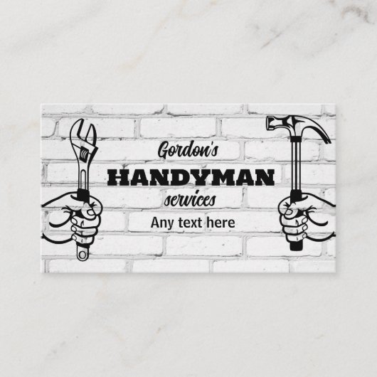 Handyman Services名刺 名刺 (正面)