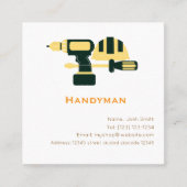 handyman services editable   business card 予約カード (正面)