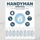 Handyman Services Tear-Off Tabs Flyer チラシ (正面)