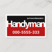 Handyman Signage Frame Builder  名刺 (正面)