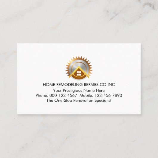 Handyman Signage On Dirty Walls 名刺 (裏面)