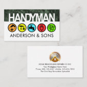 Handyman Signage On Dirty Walls 名刺 (正面/裏面)