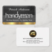 Handyman Signage On Wood Grain 名刺 (正面/裏面)