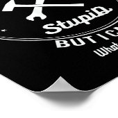 Handyman T Shirt Im A Handyman I Cant Fix Stud  ポスター (角)