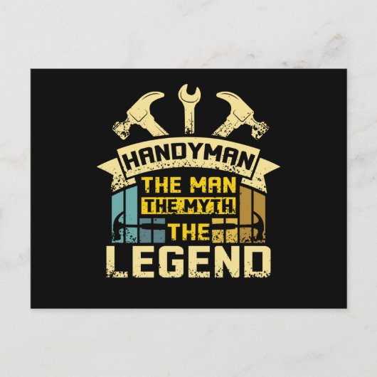 Handyman The Man The Myth The Legend ポストカード (正面)