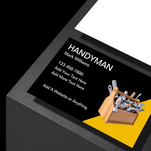 Handyman Toolboxはっきりした名刺 名刺