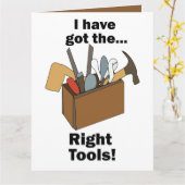 Handyman Toolbox I Have Got Right Tools  カード (黄色い花)