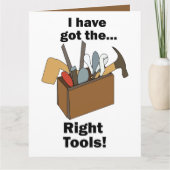 Handyman Toolbox I Have Got Right Tools  カード (正面)