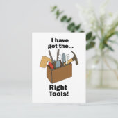 Handyman Toolbox I Have Got Right Tools  ポストカード (スタンド正面)