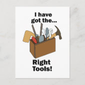 Handyman Toolbox I Have Got Right Tools  ポストカード (正面)