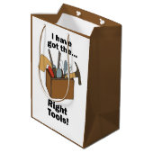 Handyman Toolbox I Have Got Right Tools  ミディアムペーパーバッグ (裏面アングル)