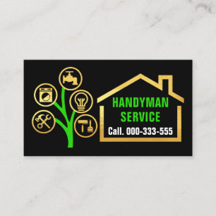 Handyman Toolsツリー建物 名刺