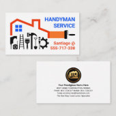 Handyman Toolsホームフレーム建物 名刺 (正面/裏面)