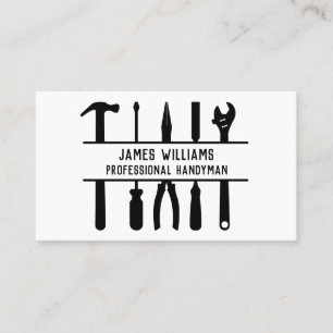 Handyman Toolsミニマル Business Card 名刺