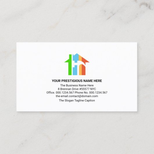 Handyman Tools列画層建築ビルダ 名刺 (裏面)