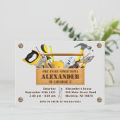 Handyman Tools and Gadgets誕生日パーティー 招待状 (スタンド正面)