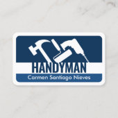 Handyman Tools Blue Layers 名刺 (正面)