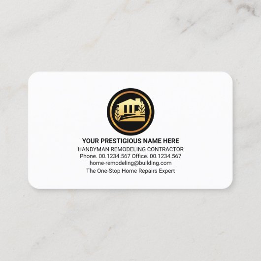 Handyman Tools Blue Layers 名刺 (裏面)