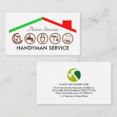 Handyman Tools Building Roof 名刺 (正面/裏面)