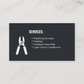 Handyman Tools Handyman Services名刺 名刺 (裏面)