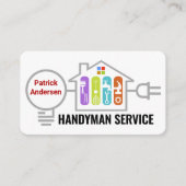 Handyman Tools Inside Home Electrical Wiring 名刺 (正面)