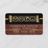 Handyman Tools On Brush Paint Layer 名刺 (正面)