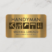 Handyman Tools On Gold 名刺 (正面)
