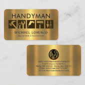 Handyman Tools On Gold 名刺 (正面/裏面)