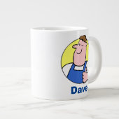 Handyman Tradesmanの名前 ジャンボコーヒーマグカップ (正面右)