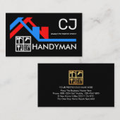 Handyman Window Frame Building Repairs 名刺 (正面/裏面)