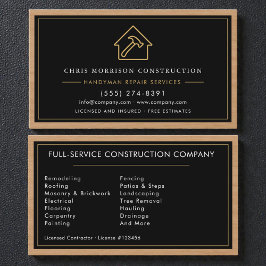 Handyman Wood Texture 名刺