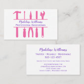 Handywoman Toolsビジネスミニマルカード 名刺 (正面/裏面)