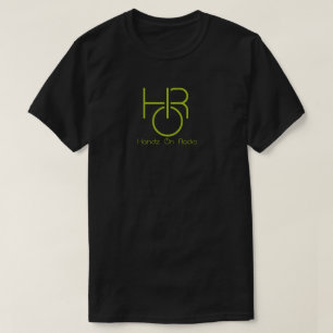 Handzオンラジオ·メディア·ロゴ·ブラック·ティー(文字) Tシャツ